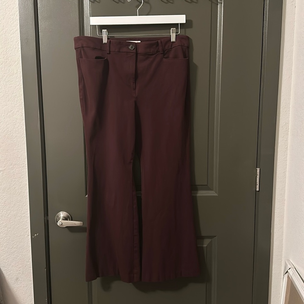 Loft Sutton flare pants size 14